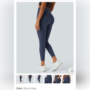 High-Rise Navy Women’s Leggings - Brand